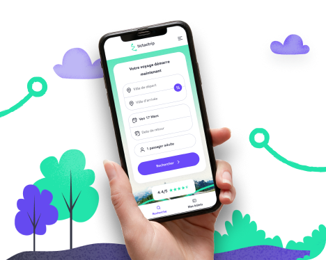 Image of the tictatrip mobile application